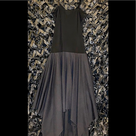 Vintage Layered Gothic Gown w Corset tie and ruched sides 🖤 - Picture 6 of 8